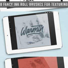 CM Ink roll textures for procreate app 1563614 Free Download