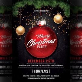 CM Merry Christmas Party Flyer Template 2058399 Free Download