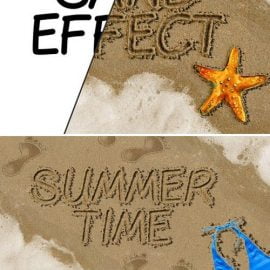 CM Sand Writing Photoshop Action 2087724 Free Download