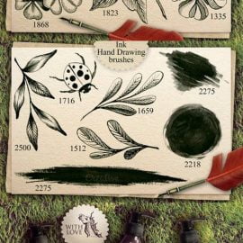 CM Shamrocks Ink Vintage PS Brushes 552393 Free Download