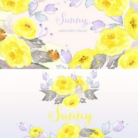 CM Sunny Watercolor Clip Art 246877 Free Download