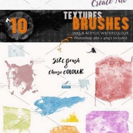 CM Textures Brushes- Inks & Acrylics 1596098 Free Download