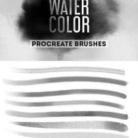 CM Watercolor Procreate Brushes 1504910 Free Download