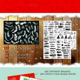 CM Winter collection vector brushes. 442812 Free Download