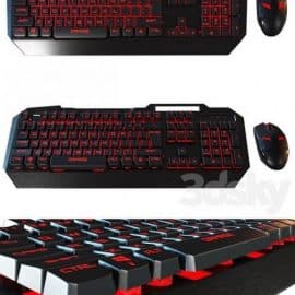 Computer mouse + backlit keyboard Free Download