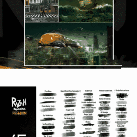 CreativeMarket RAZUM_INC BRUSH PACK PREMIUM FOR PRO 4536545 Free Download