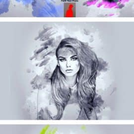 CreativeMarket Solid Watercolor Photoshop Action 6161682 Free Download