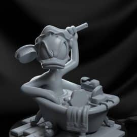 Donald Duck Bath 3D Print Model Free Download