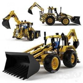 Lego Technic Backhoe Loader Free Download