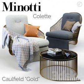 Minotti Colette armchairs Free Download