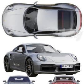 Porsche 911 Turbo S 2021 3D Model Free Download