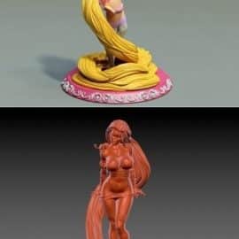 Rapunzel 3D Print Model Free Download