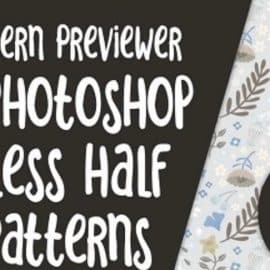 Seamless Half Drop Repeat and Exploring Colorway Options Using Pattern Preview in Photoshop 2021