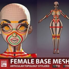 Stylized Female Base Mesh Pisciasa Edition Free Download