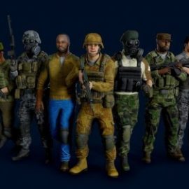 Unreal Engine Modular military character Free Download