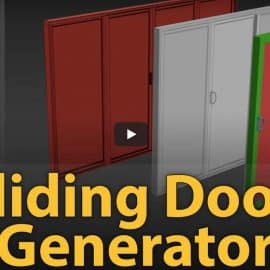 uPVC Sliding Door Generator v2.0 for 3ds Max Free Download