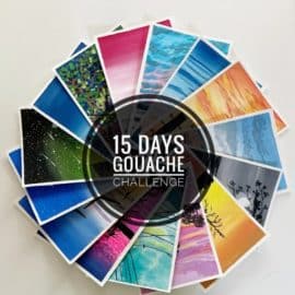 15 Days Gouache Painting Challenge- Beginning Your Creative Journey with Gouache