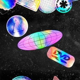 9 Holo Stickers Pack Free Download