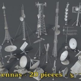 Artstation Antennas part 1 20 pieces by Armen Manukyan Free Download