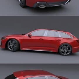 Audi RS6 Avant 2020 3D Model Free Download