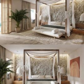 Bedroom Interior Scene By Ngo Minh Toan Free Download