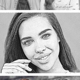 CreativeMarket Black and White Photoshop Action 6033870 Free Download