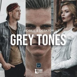 CreativeMarket GREY TONES Lightroom Presets 5115218 Free Download