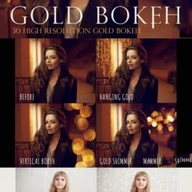 CreativeMarket Gold bokeh overlays 4451375 Free Download