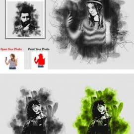 CreativeMarket Vector Sketch Effect PS Action 5661409 Free Download