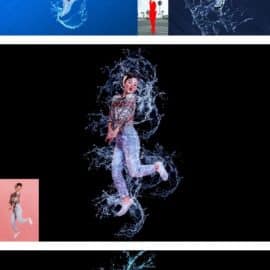 CreativeMarket Water Splash Photoshop Action 5964508 Free Download