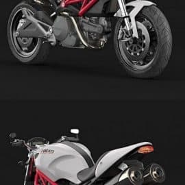 Ducati Monster 696 3D model Free Download