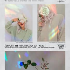 GraphicRiver Prism Rainbow Light Leaks Overlays 32687434 Free Download