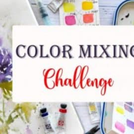 Loose Flowers in Watercolors Challenge: master your Color Mixing skills