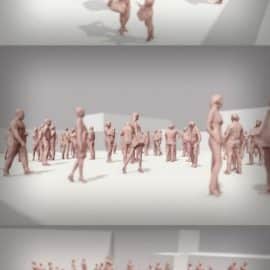 Lowpoly People Crowd Low-poly 3D model Free Download