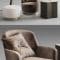 Minotti Jacques Armchair and Pouf Free Download