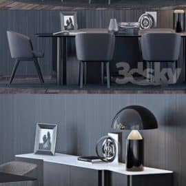 Minotti Set 3 3D Model Free Download