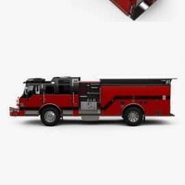 Pierce E402 Pumper Fire Truck 2014 3D model Free Download