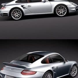 Porsche 911 turbo 2010 coupe 3D Model Free Download