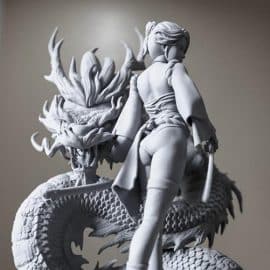 Ryuu Masamune Bitch Stabbing Samurai 3D Print Model Free Download