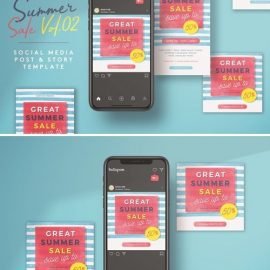 Summer Sale Vol.02 Social Media Template Free Download