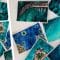 Aerial Seascapes | 6 Paintings | Ocean paintings with Watercolors