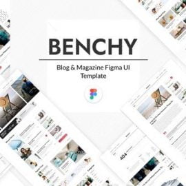 Benchy Blog & Magazine Figma UI Template Free Download