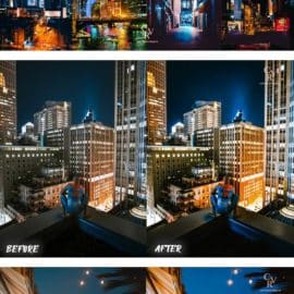 CreativeMarket 6 Night City Lightroom Presets 6310007 Free Download