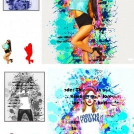 CreativeMarket Artistic Watercolor Photoshop Action 5236288 Free Download