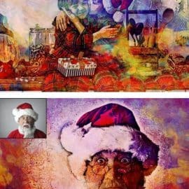 CreativeMarket Christmas Painting Photoshop Action 5636427 Free Download