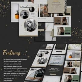 CreativeMarket Michell Instagram Post & Stories 5027448 Free Download