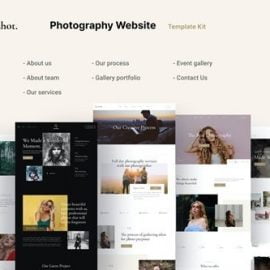 Duoshot Photography & Portfolio UI Kit Free Download