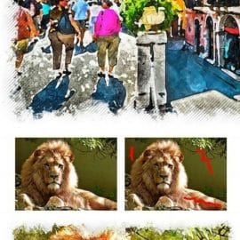 GraphicRiver Portrait Watercolor Photoshop Action 23650966 Free Download