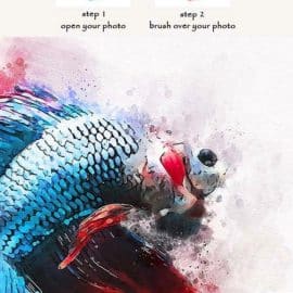 GraphicRiver Real Watercolor Photoshop Action 24038050 Free Download