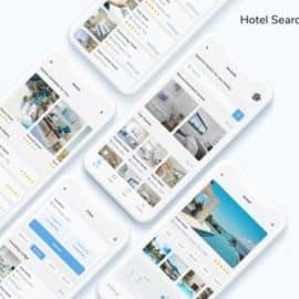 Hotel Search & Booking App UI Kit Free Download